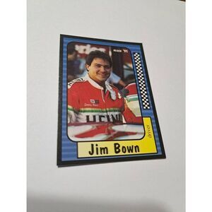 Vintage 1991 Maxx Jim Bown #57 Race Car Nascar Trading Card